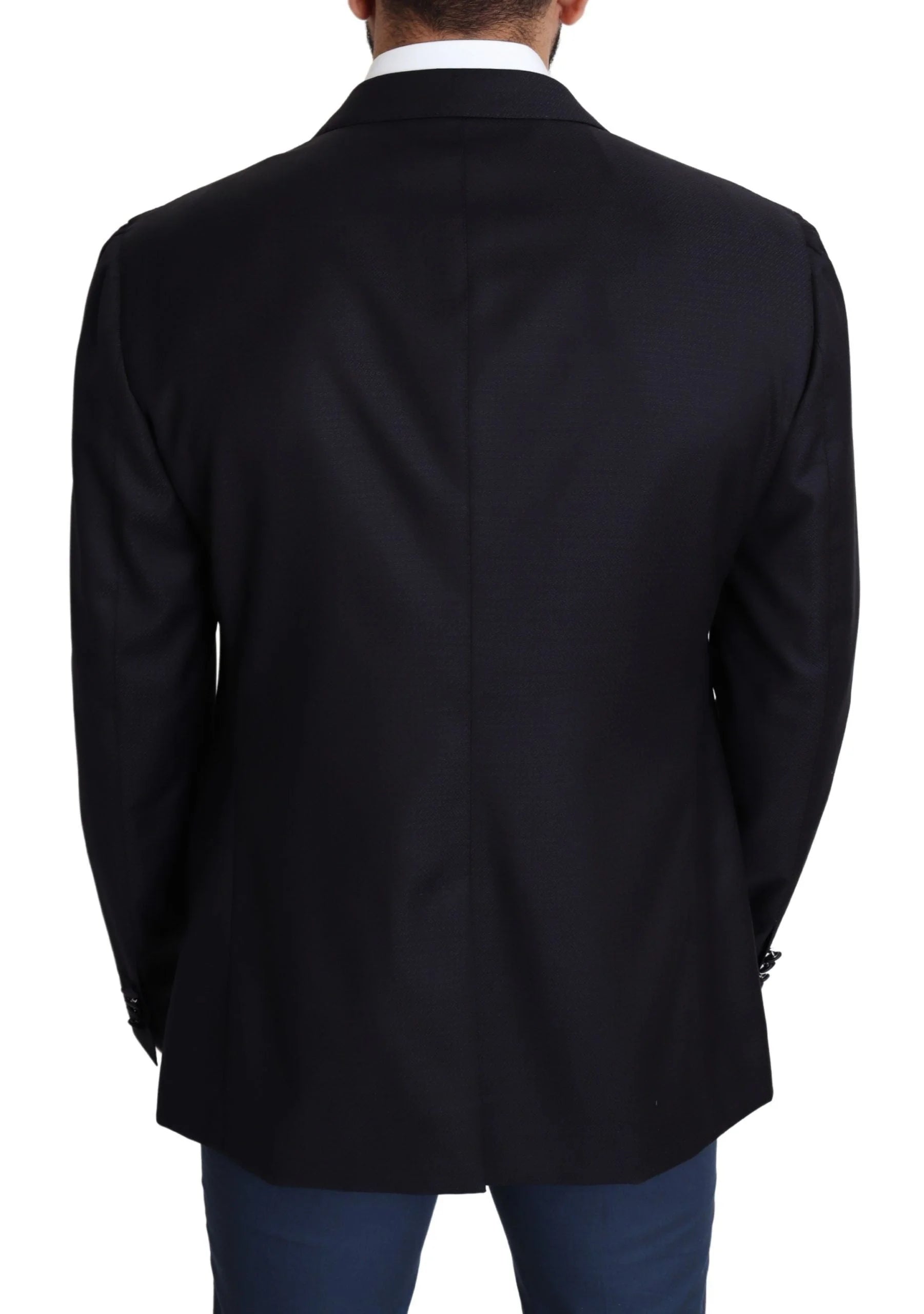 Dolce & Gabbana Black Wool Single Breasted NAPOLI Blazer - IT56 | XXL