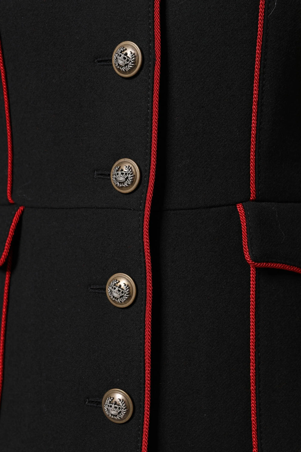 Dolce & Gabbana Black Wool Single Breasted Trench Coat Jacket - Trench Coats