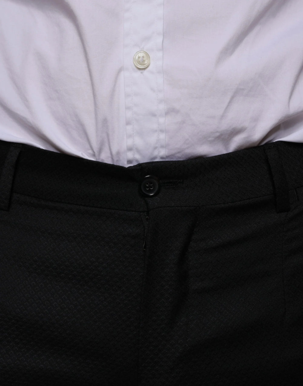 Dolce & Gabbana Black Wool Skinny Dress Formal Pants - IT46 | S - Trousers