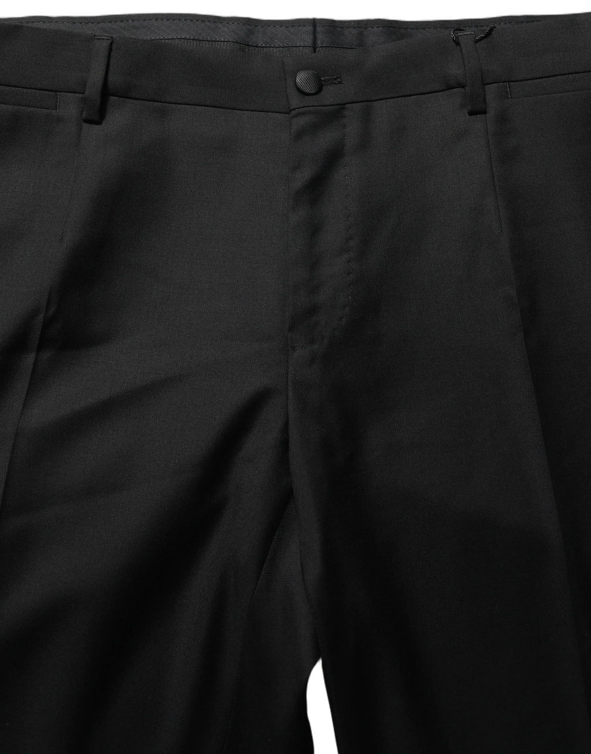 Dolce & Gabbana Black Wool Skinny Leg Dress Trouser Pants - IT52 | XL