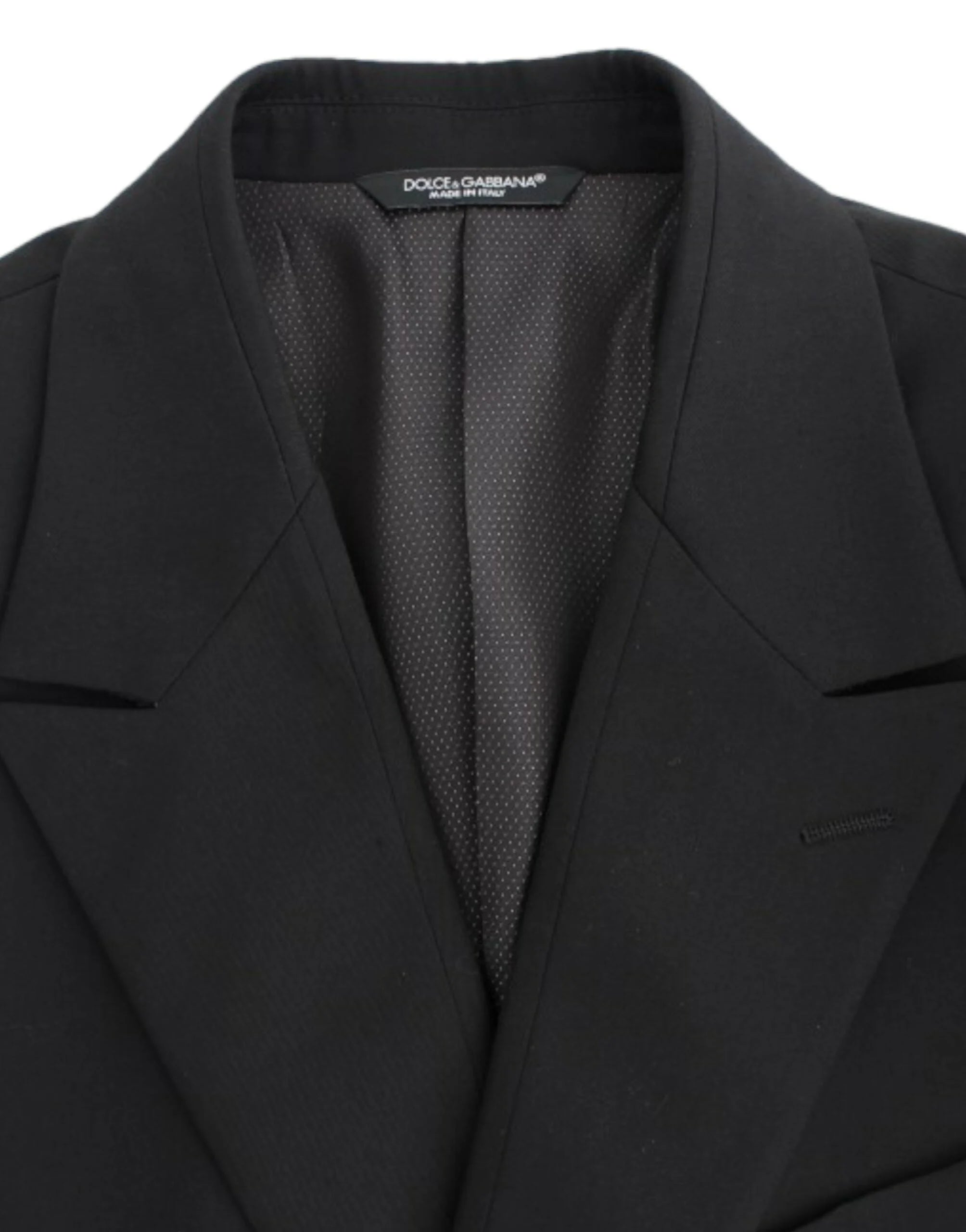 Dolce & Gabbana Black wool slim fit blazer - IT48 | M - Sport Jackets