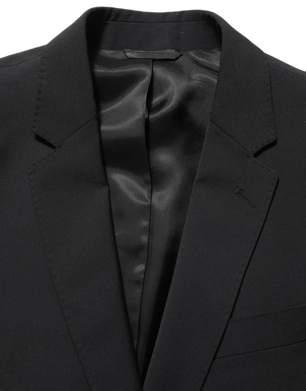 Dolce & Gabbana Black Wool Slim Fit Formal 2 Piece Men Suit - IT46 | S