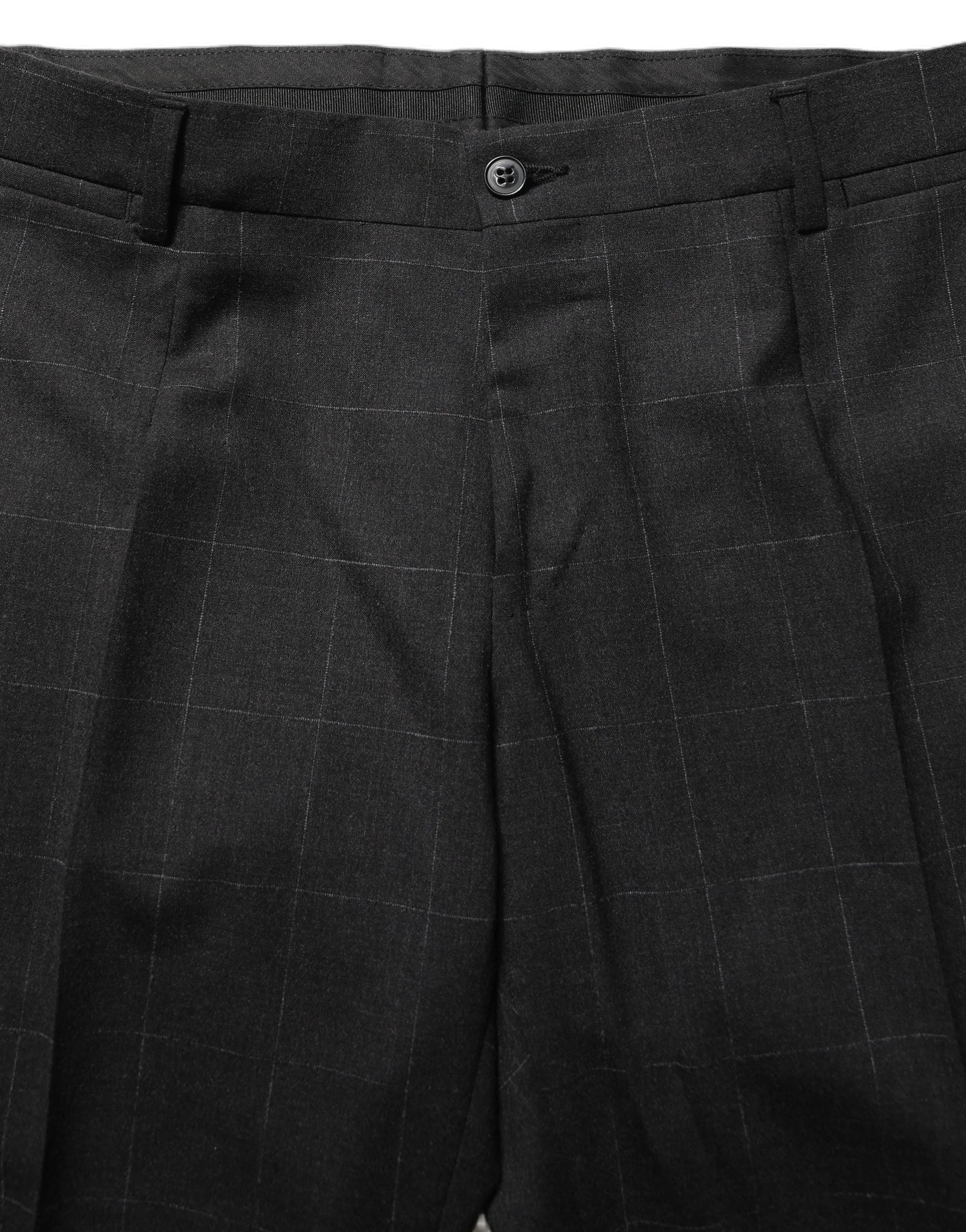 Dolce & Gabbana Black Wool Slim Fit Formal 2 Piece Men Suit - IT46 | S