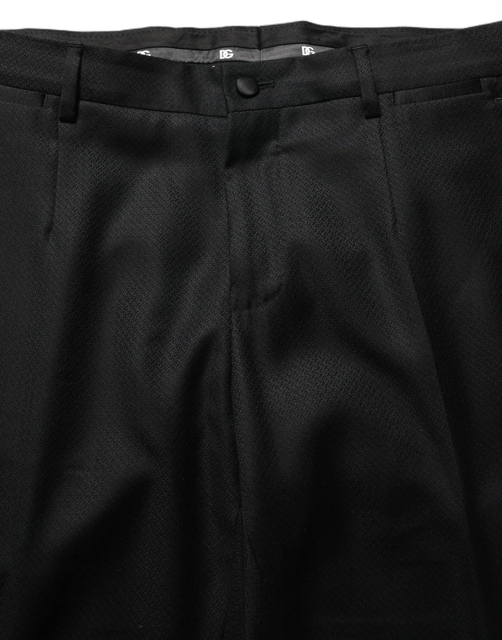 Dolce & Gabbana Black Wool Slim Fit Formal 2 Piece Men Suit - IT50 | L
