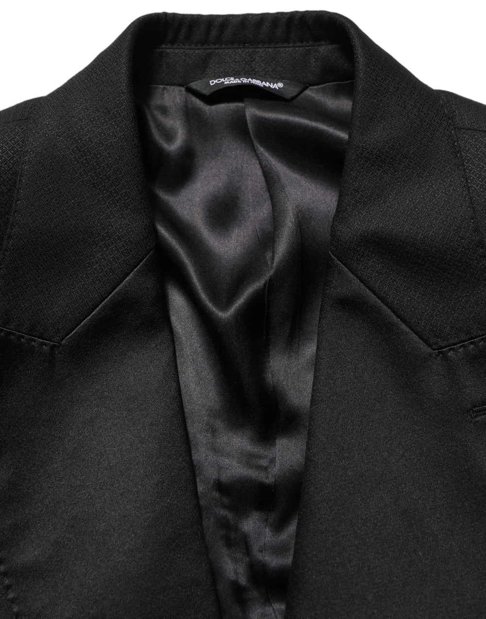 Dolce & Gabbana Black Wool Slim Fit Formal 2 Piece Men Suit - IT50 | L