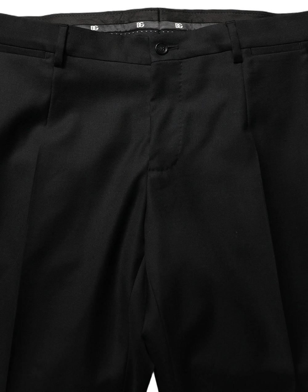 Dolce & Gabbana Black Wool Slim Fit Formal 2 Piece Men Suit - IT50 | L