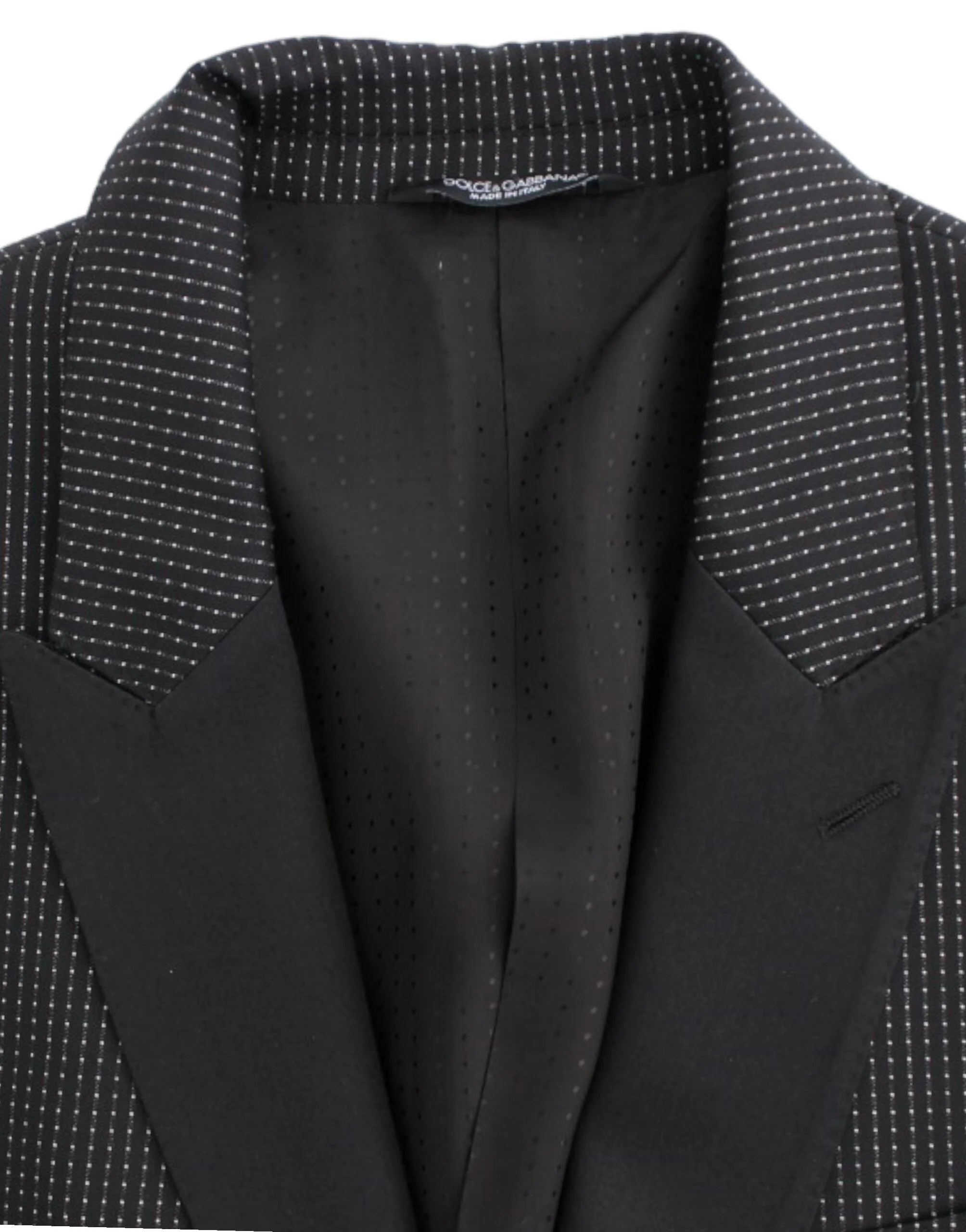 Dolce & Gabbana Black wool slim MARTINI blazer - Sport Jackets
