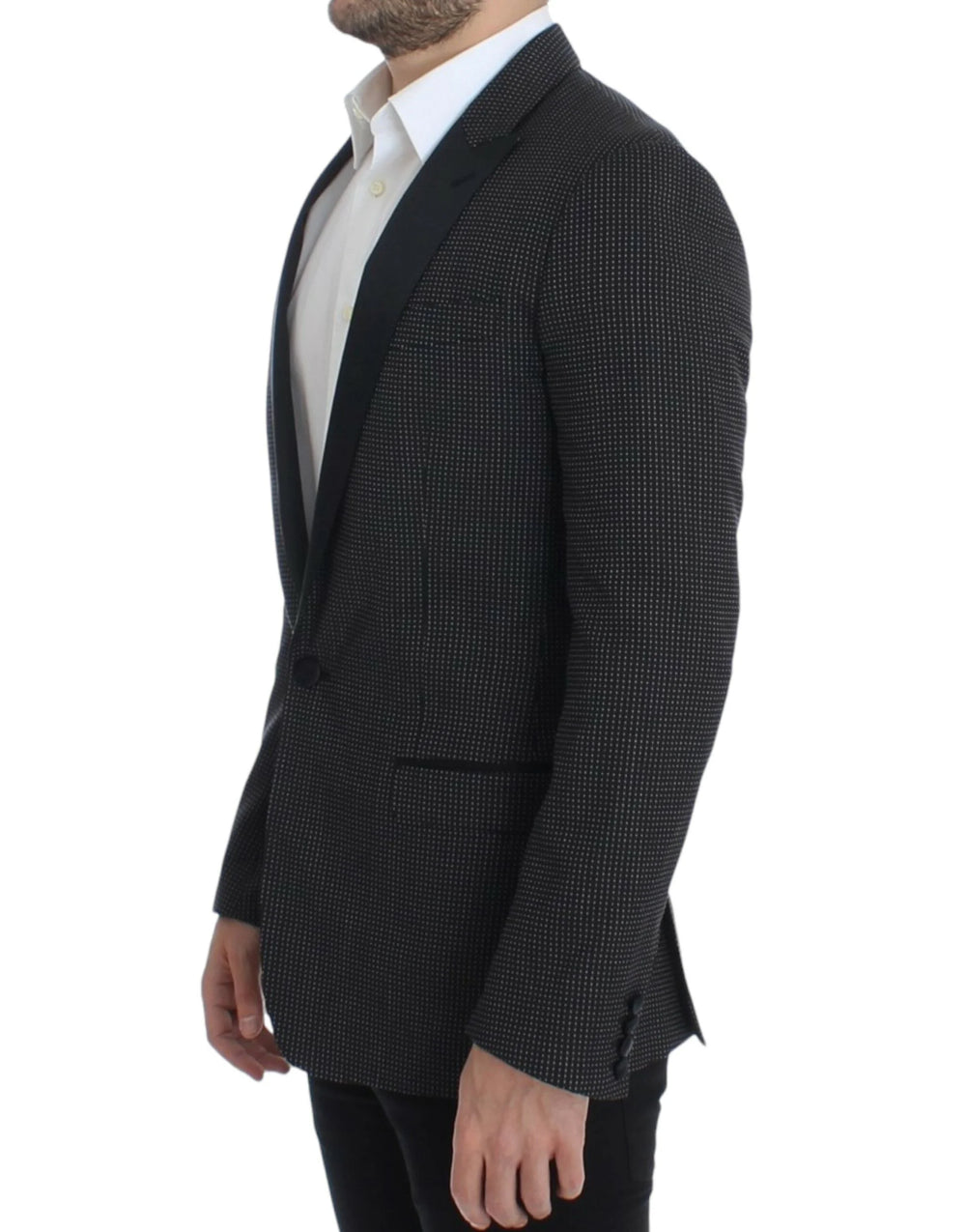Dolce & Gabbana Black wool slim MARTINI blazer - Sport Jackets