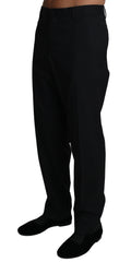 Dolce & Gabbana Black Wool Stretch Dress Trousers Pants - IT54 | XXL - Trousers