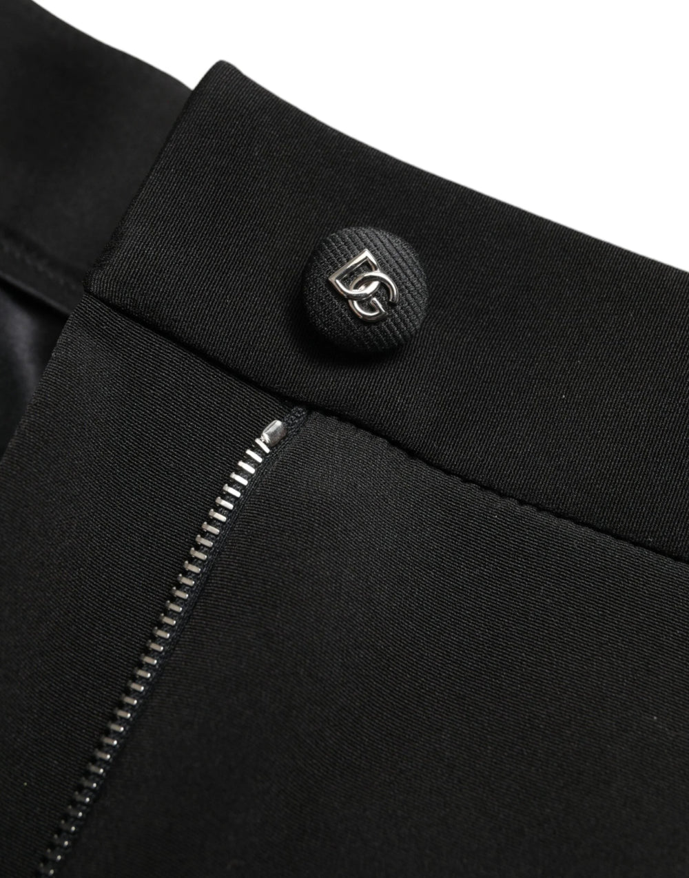 Dolce & Gabbana Black Wool Stretch High Waist Skinny Pants - IT40|S