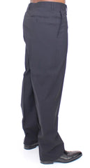 Dolce & Gabbana Black Wool Stretch Pleated Pants - IT58 | 3XL - Trousers