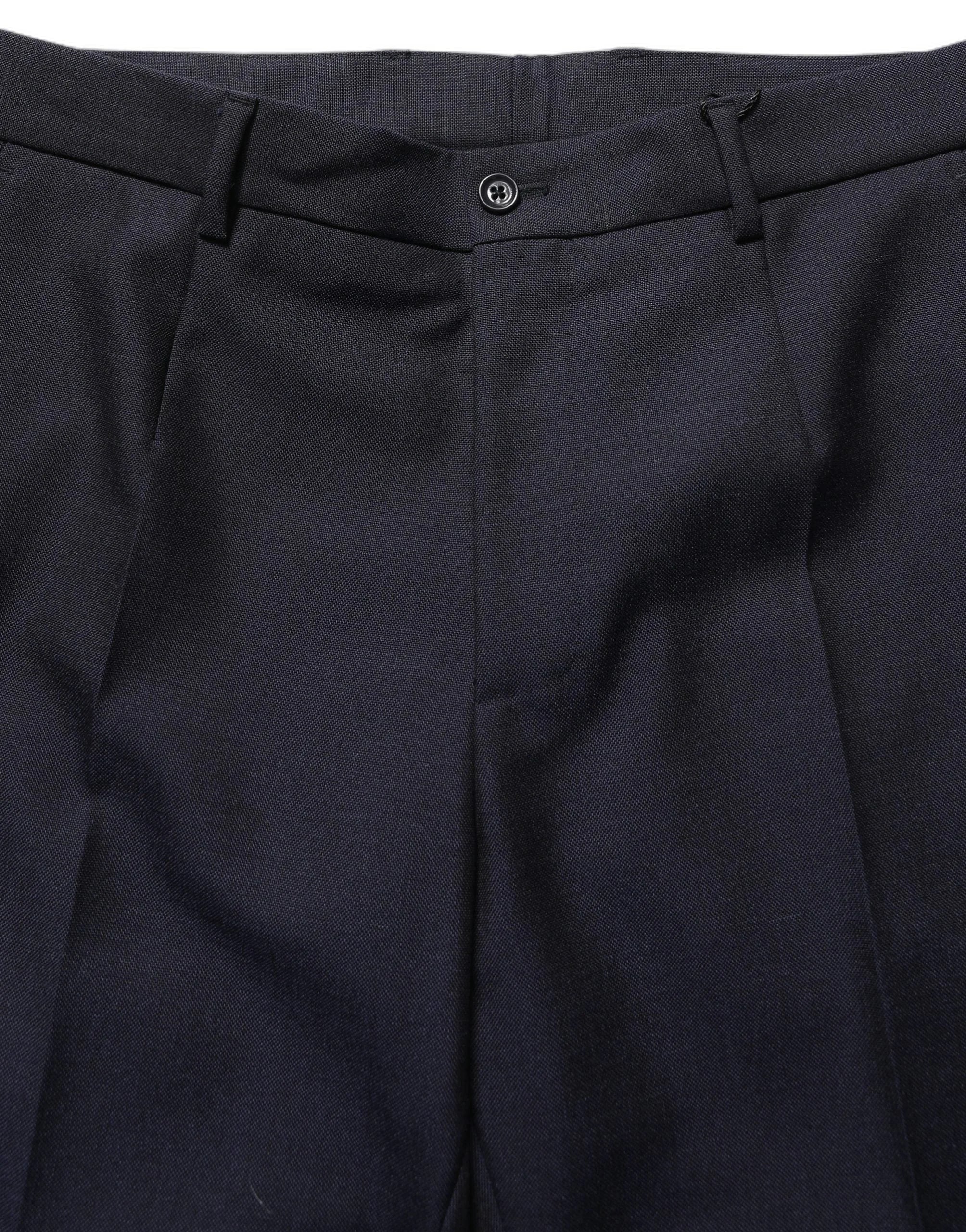 Dolce & Gabbana Black Wool Tapered Leg Dress Trouser Pants - IT48 | M