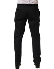 Dolce & Gabbana Black Wool Tapered Leg Dress Trouser Pants - IT52 | XL
