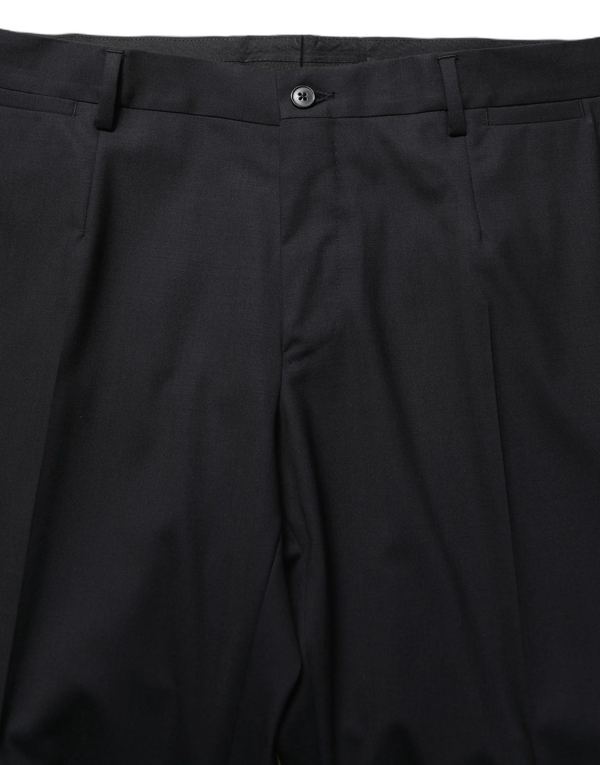 Dolce & Gabbana Black Wool Tapered Leg Dress Trouser Pants - IT52 | XL