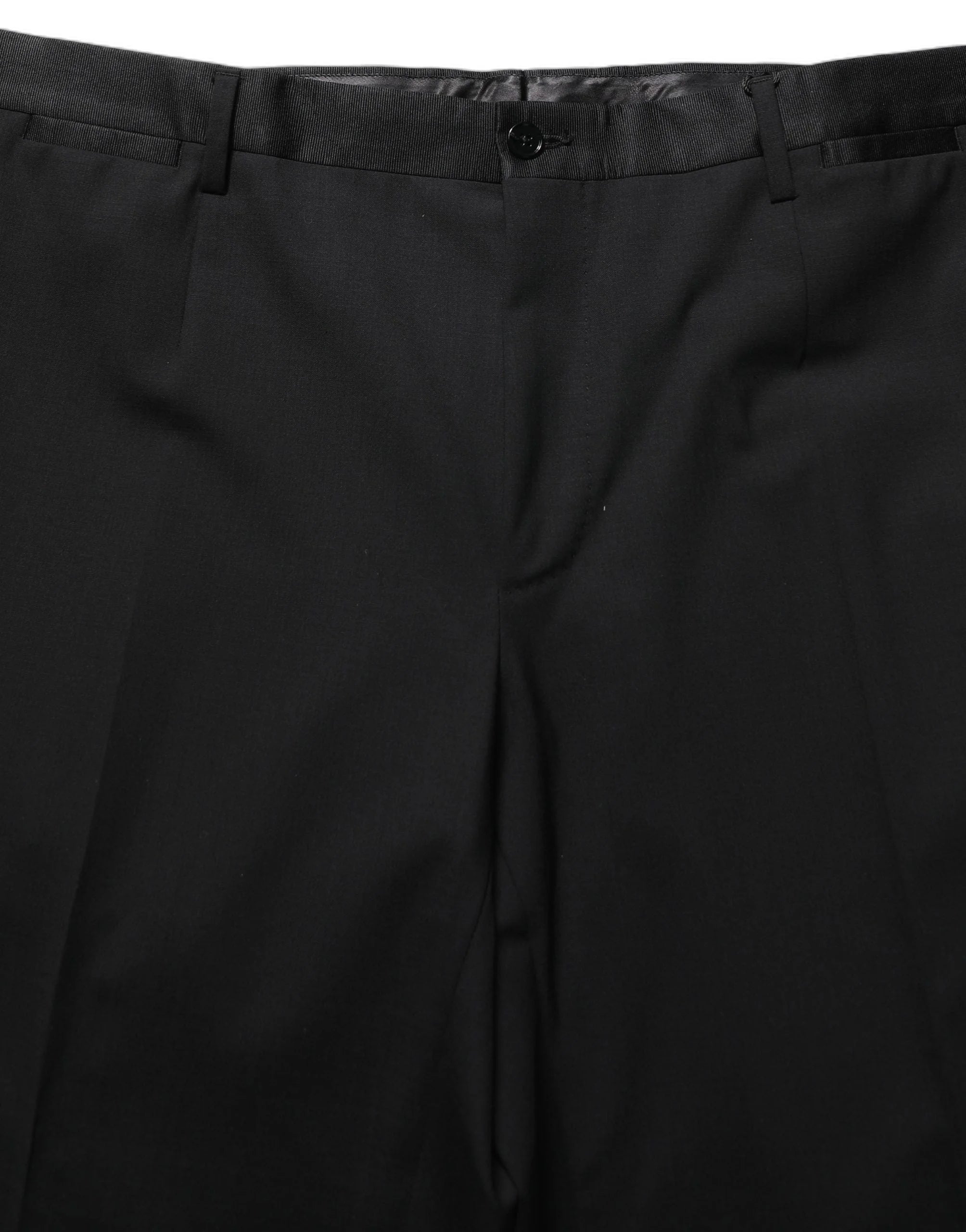 Dolce & Gabbana Black Wool Tapered Leg Dress Trouser Pants - IT54 | XL