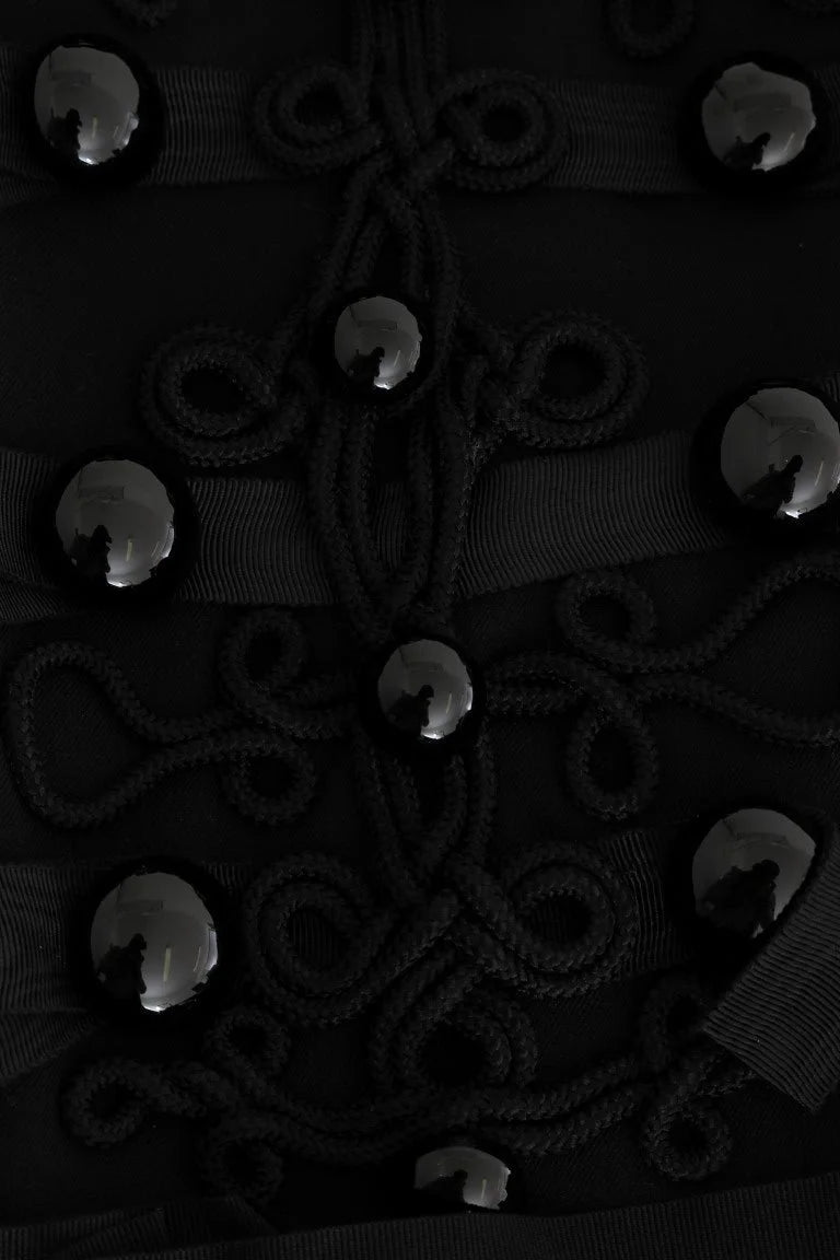 Dolce & Gabbana Black Wool Trench Jacket - IT40|S - Trench Coats