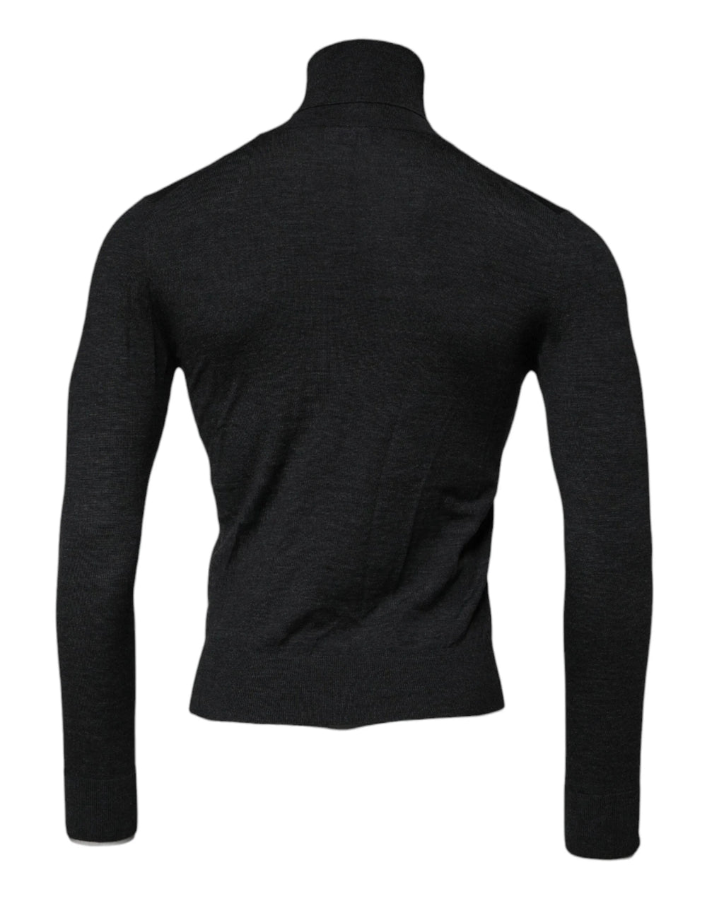 Dolce & Gabbana Black Wool Turtle Neck Men Pullover Sweater - IT52 | XL - Sweaters