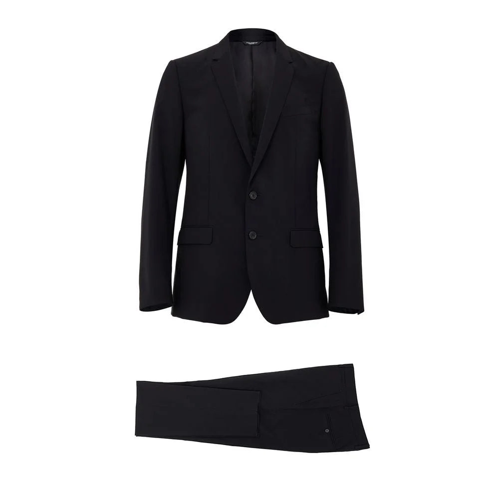 Dolce & Gabbana Black Wool Two-Piece Suit - IT50 | L
