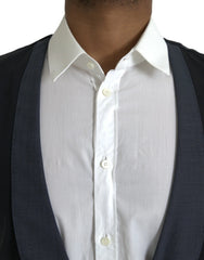 Dolce & Gabbana Black Wool Waistcoat Dress Formal Vest - IT48 | M - Vests