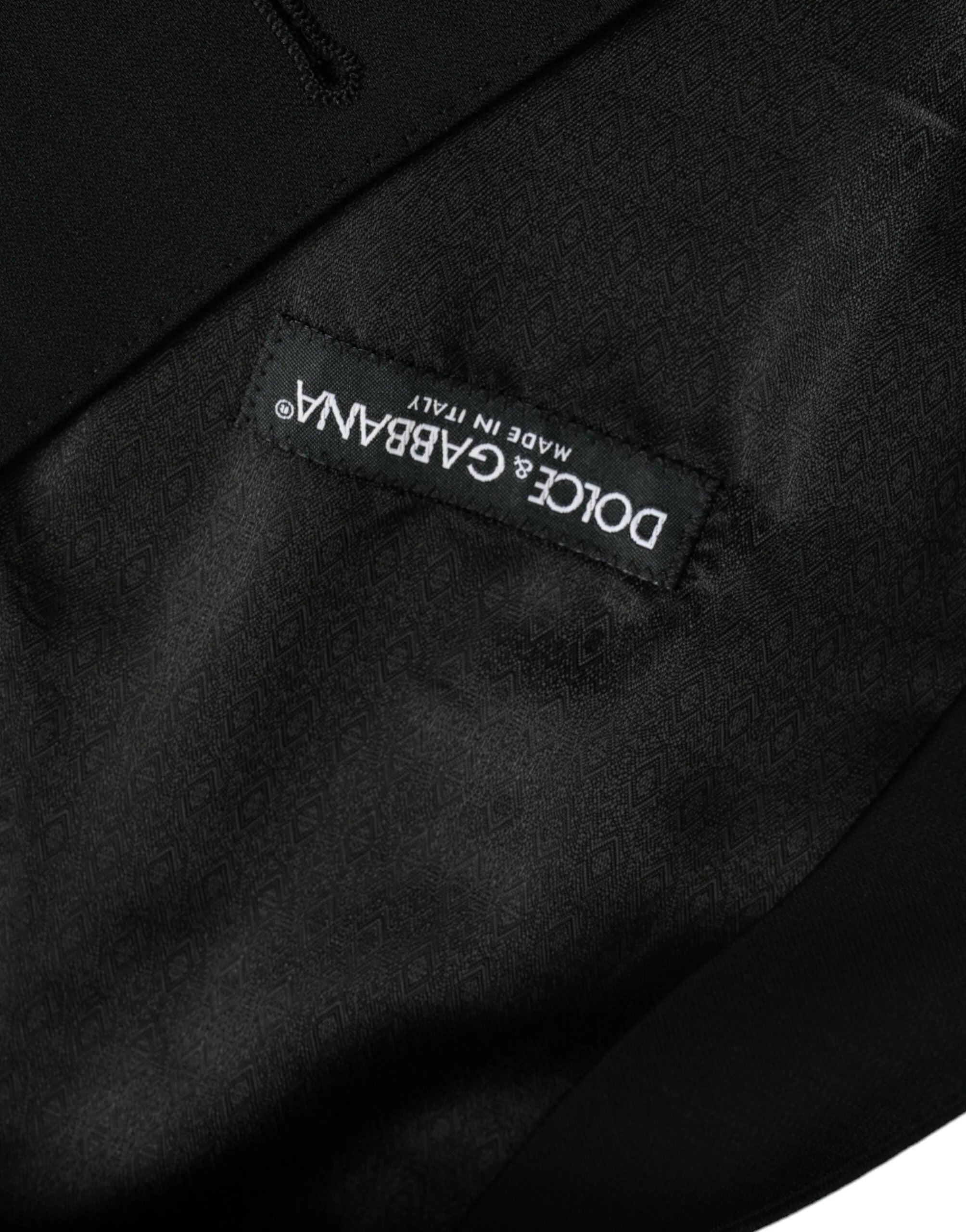 Dolce & Gabbana Black Wool Waistcoat Dress Formal Vest - IT50 | L - Vests