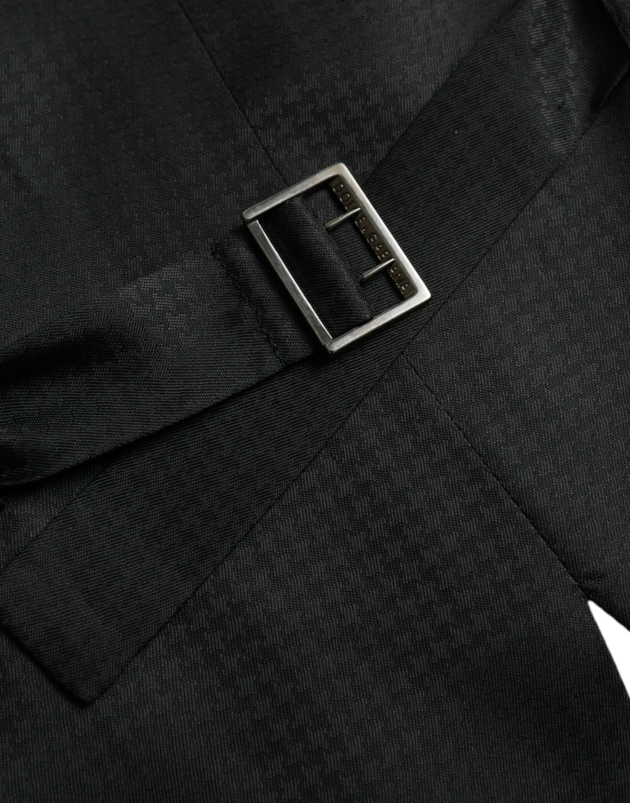 Dolce & Gabbana Black Wool Waistcoat Dress Formal Vest - IT52 | XL - Vests