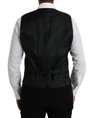 Dolce & Gabbana Black Wool Waistcoat Dress Formal Vest - IT52 | XL - Vests