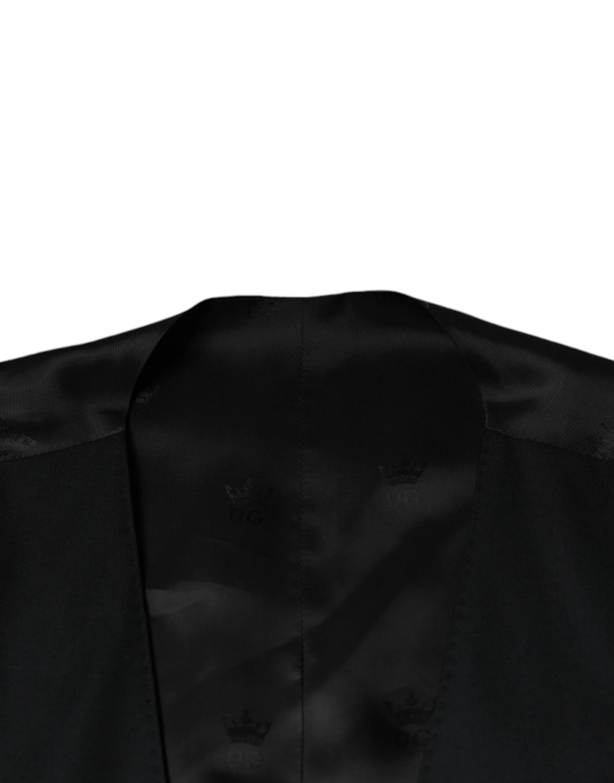 Dolce & Gabbana Black Wool Waistcoat Dress Formal Vest - IT52 | XL - Vests