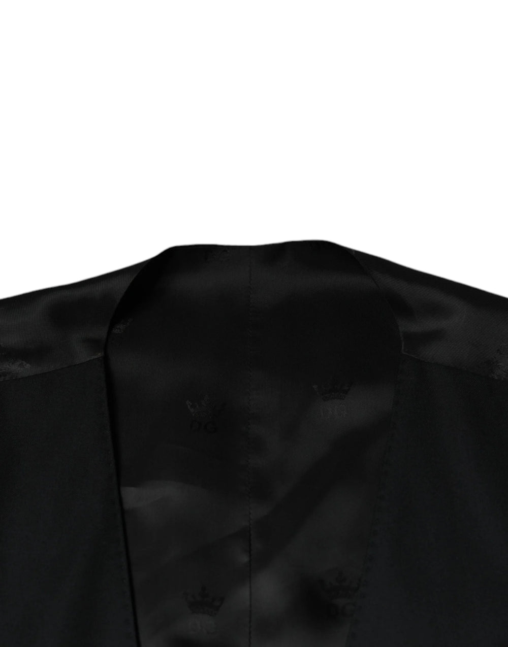 Dolce & Gabbana Black Wool Waistcoat Dress Formal Vest - IT52 | XL - Vests