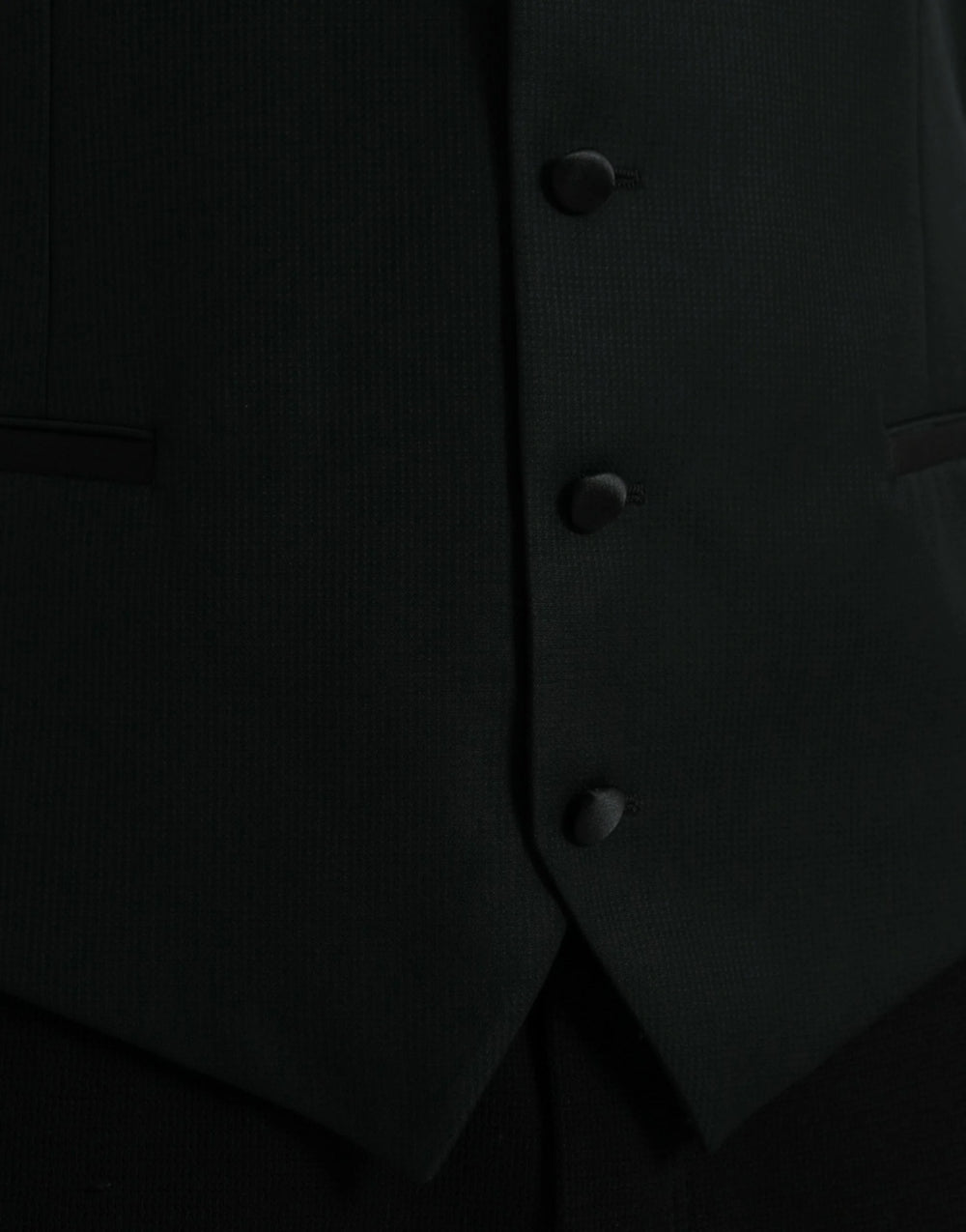Dolce & Gabbana Black Wool Waistcoat Dress Formal Vest - IT54 | XL - Vests