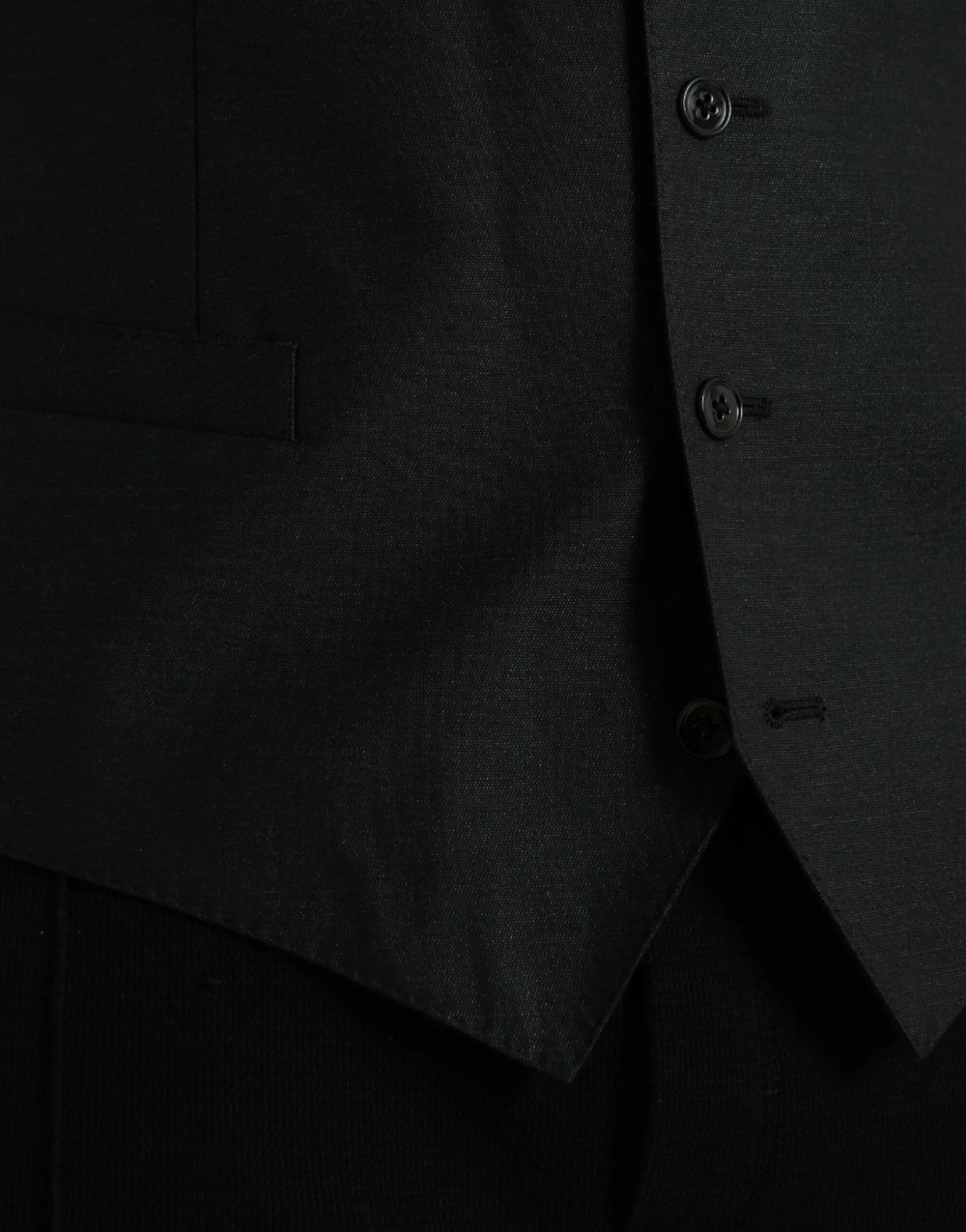 Dolce & Gabbana Black Wool Waistcoat Dress Formal Vest - IT54 | XL - Vests