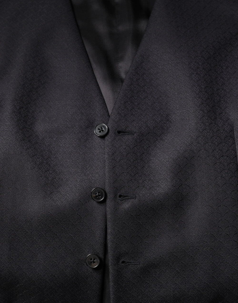 Dolce & Gabbana Black Wool Waistcoat Dress Formal Vest - IT54 | XL - Vests