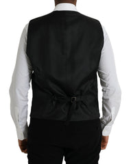 Dolce & Gabbana Black Wool Waistcoat Dress Formal Vest - IT54 | XL - Vests