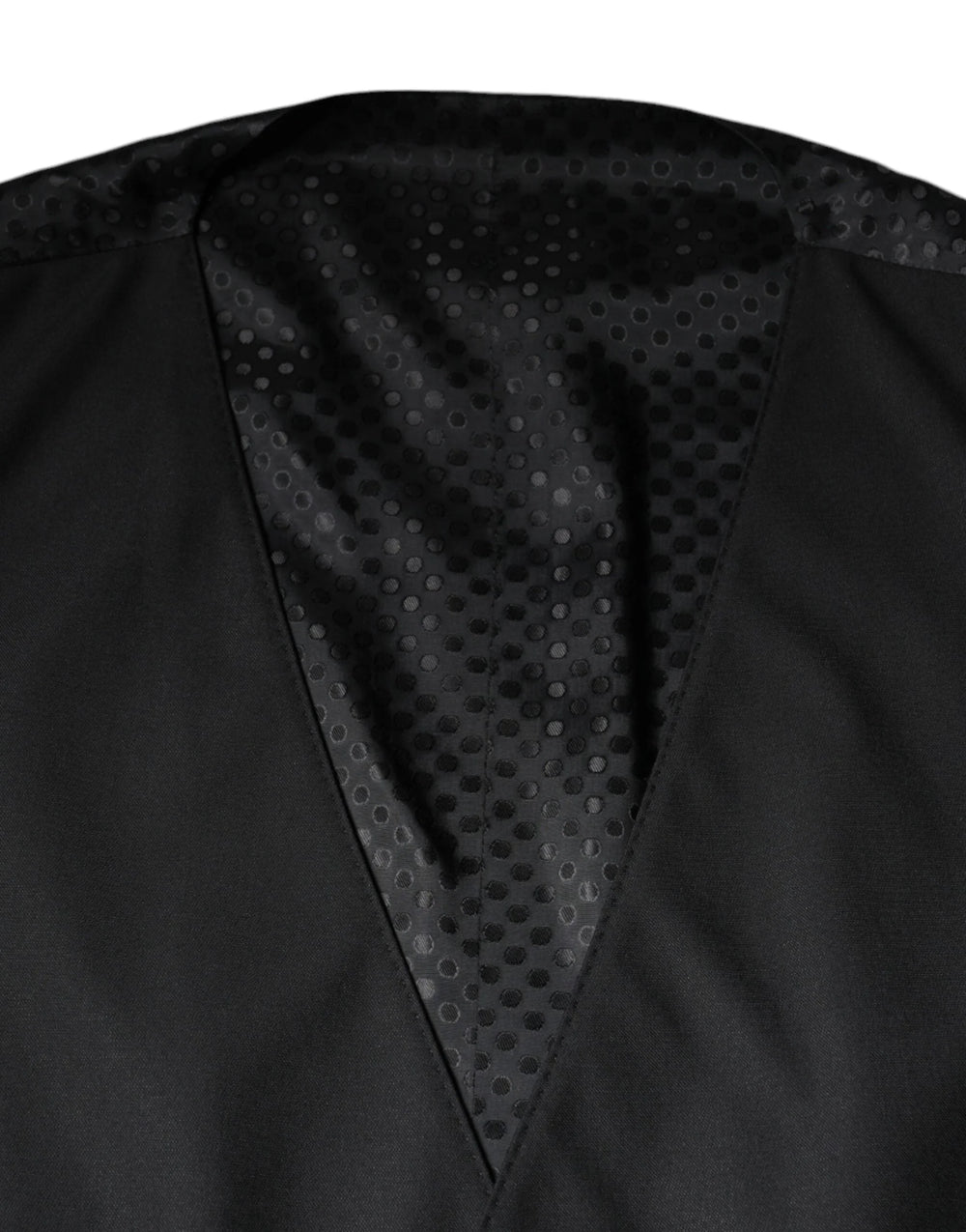 Dolce & Gabbana Black Wool Waistcoat Dress Formal Vest - IT60 | 3XL - Vests