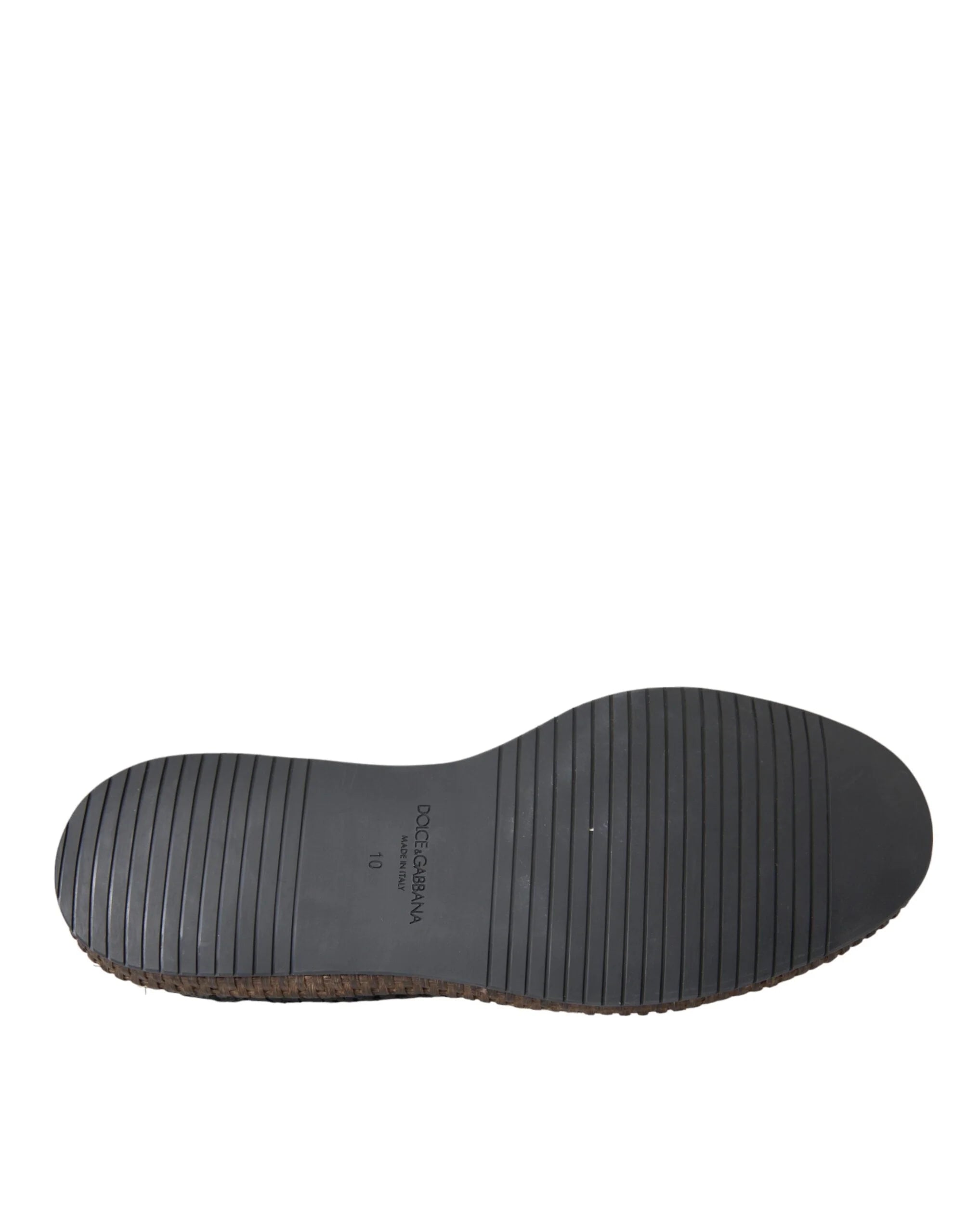 Dolce & Gabbana Black Woven Goat Leather Lace Up Derby Shoes - Shoes