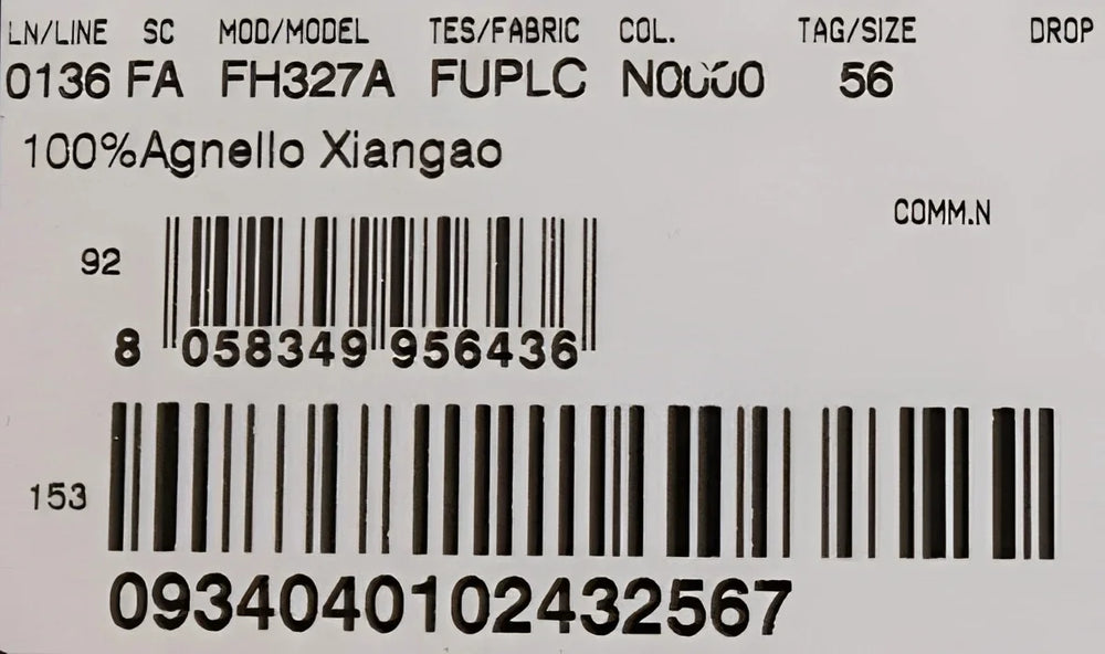 Dolce & Gabbana Black Xiangao Lamb Fur Beanie - 56 cm|XS - Beanies