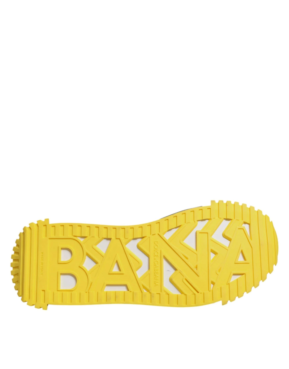 Dolce & Gabbana Black Yellow Low Top NS1 Sneakers Shoes - Sneakers