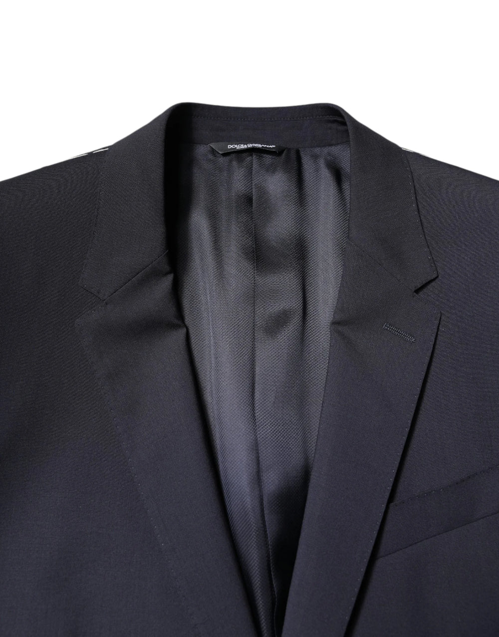 Dolce & Gabbana Blazer MARTINI Dark Blue Wool SingleBreasted Blazer - IT48 | M