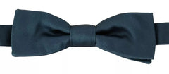 Dolce & Gabbana Blue 100% Silk Adjustable Neck Bow Tie Mens - Neckties
