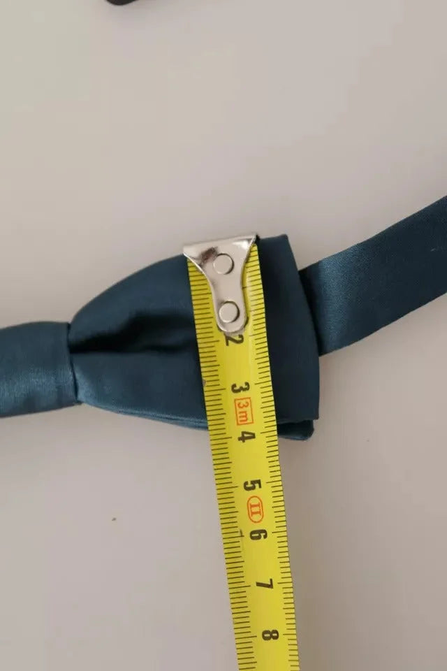 Dolce & Gabbana Blue 100% Silk Adjustable Neck Bow Tie Mens - Neckties