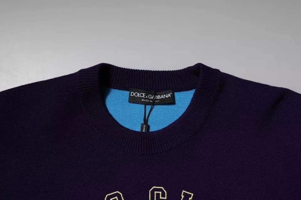 Dolce & Gabbana Blue 1984 Milano CrewNeck Sweatshirt Sweater - IT48 | M