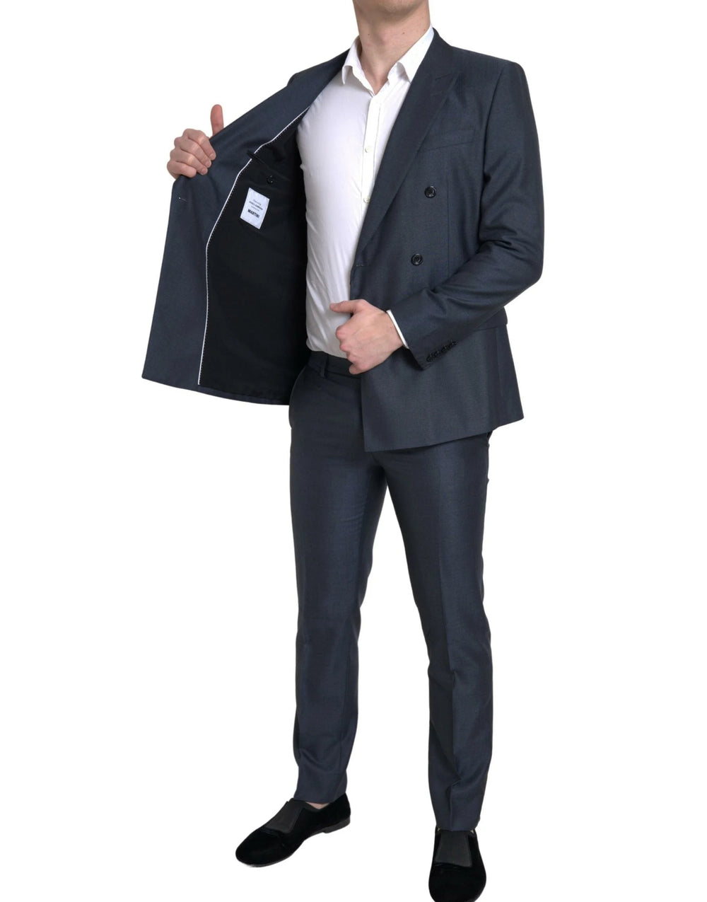 Dolce & Gabbana Blue 2 Piece Double Breasted MARTINI Suit - IT48 | M - Pant Suits