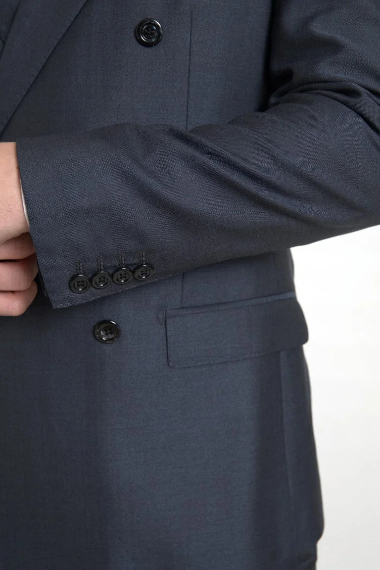 Dolce & Gabbana Blue 2 Piece Double Breasted MARTINI Suit - IT48 | M - Pant Suits