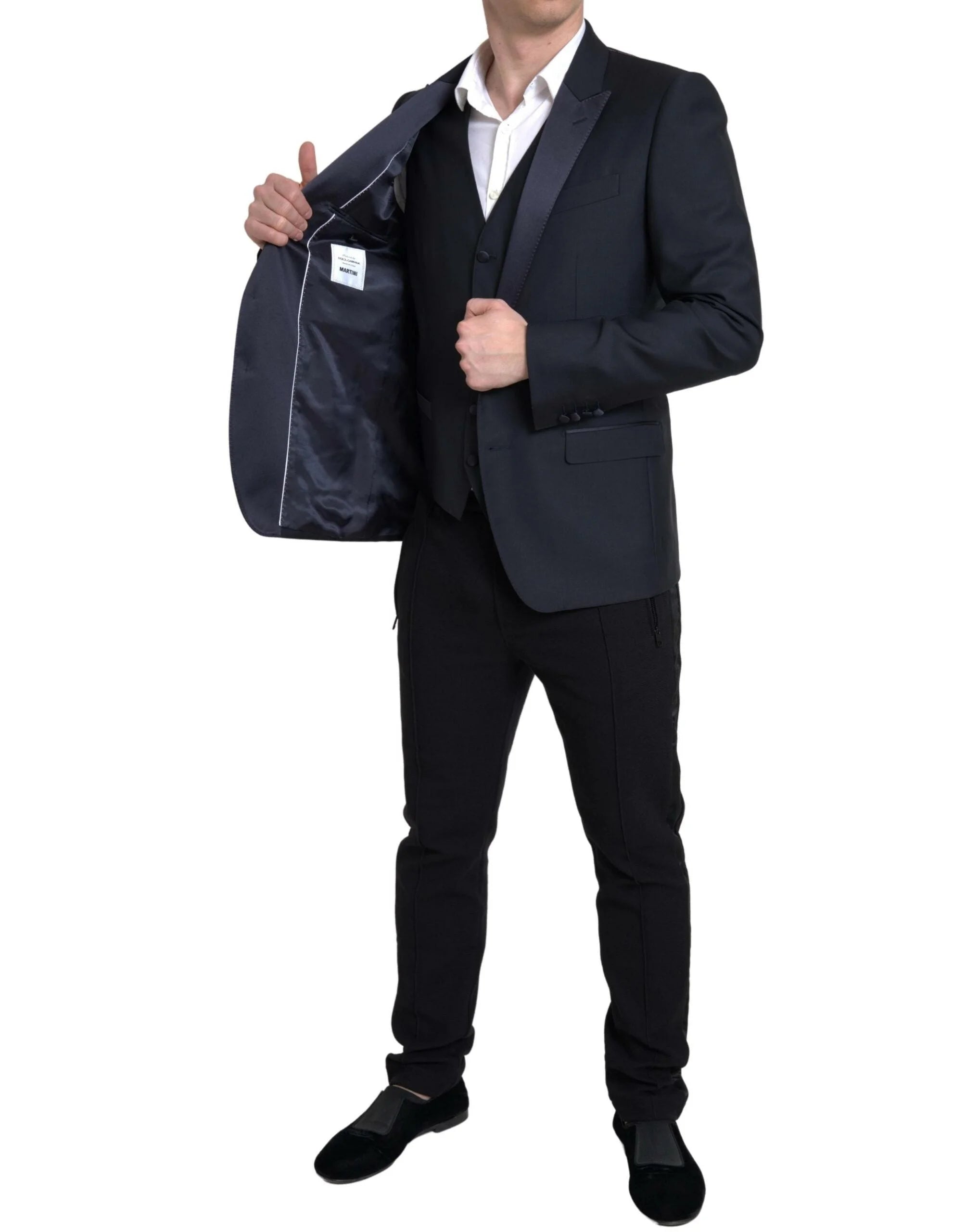 Dolce & Gabbana Blue 2 Piece Single Breasted MARTINI Suit - IT50 | L - Sport Jackets