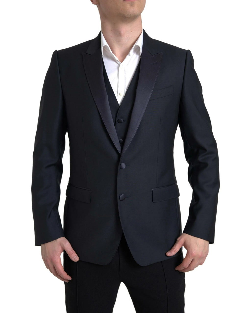 Dolce & Gabbana Blue 2 Piece Single Breasted MARTINI Suit - IT50 | L - Sport Jackets