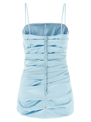 Dolce & Gabbana Blue Acetate Short Dress - IT44