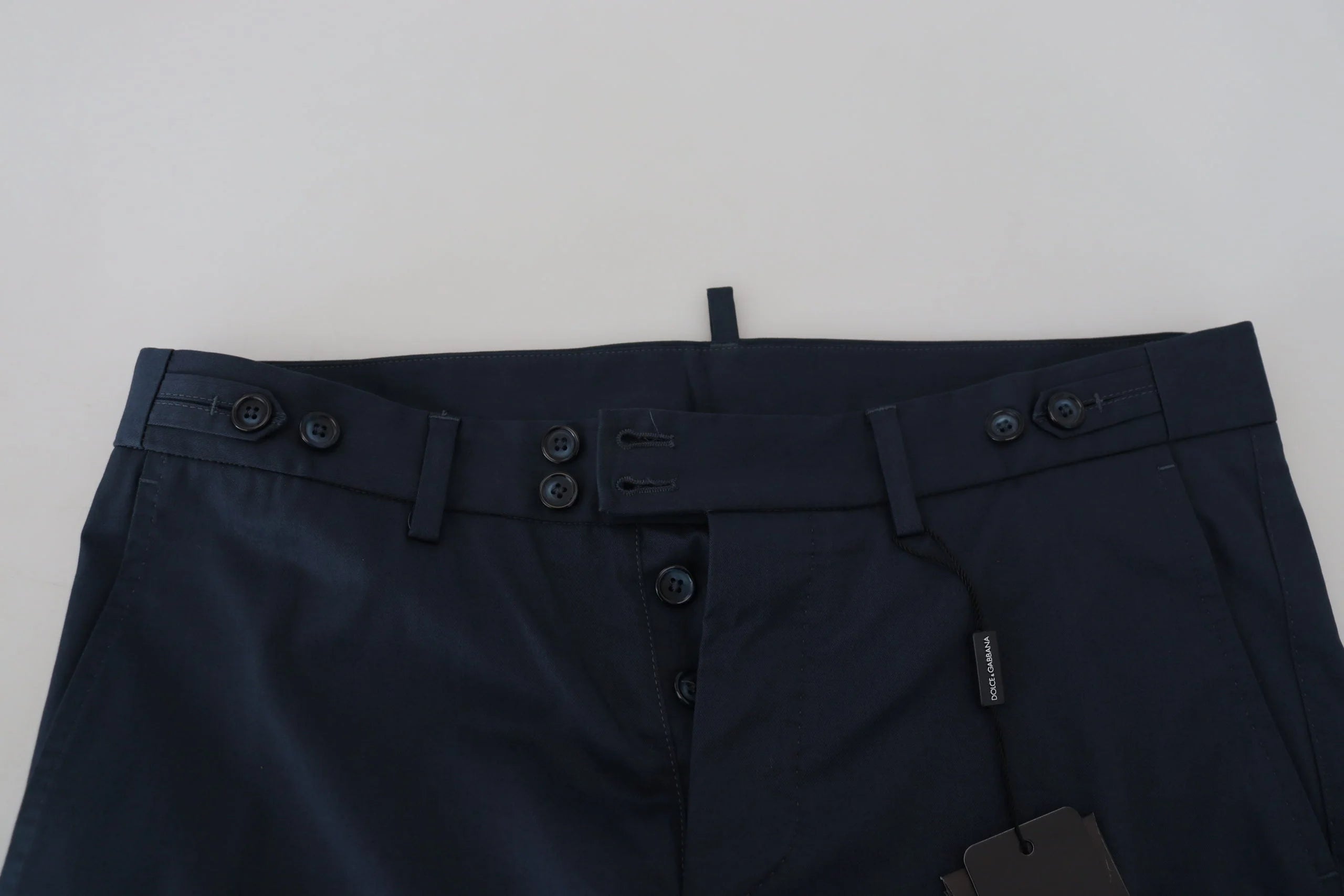 Dolce & Gabbana Blue Bermuda Low Waist Men Shorts - IT44 | XS - Bermudas