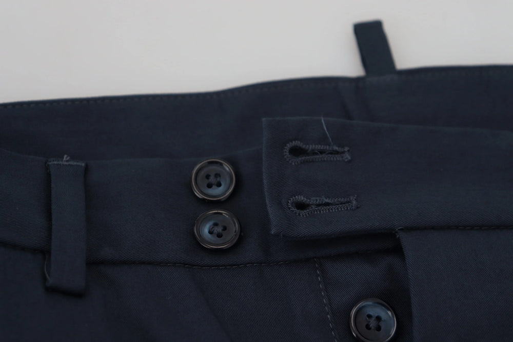 Dolce & Gabbana Blue Bermuda Low Waist Men Shorts - IT44 | XS - Bermudas