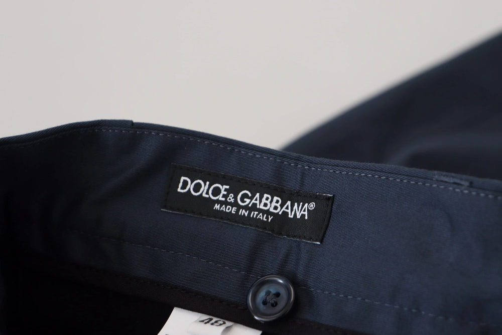 Dolce & Gabbana Blue Bermuda Low Waist Men Shorts - IT44 | XS - Bermudas