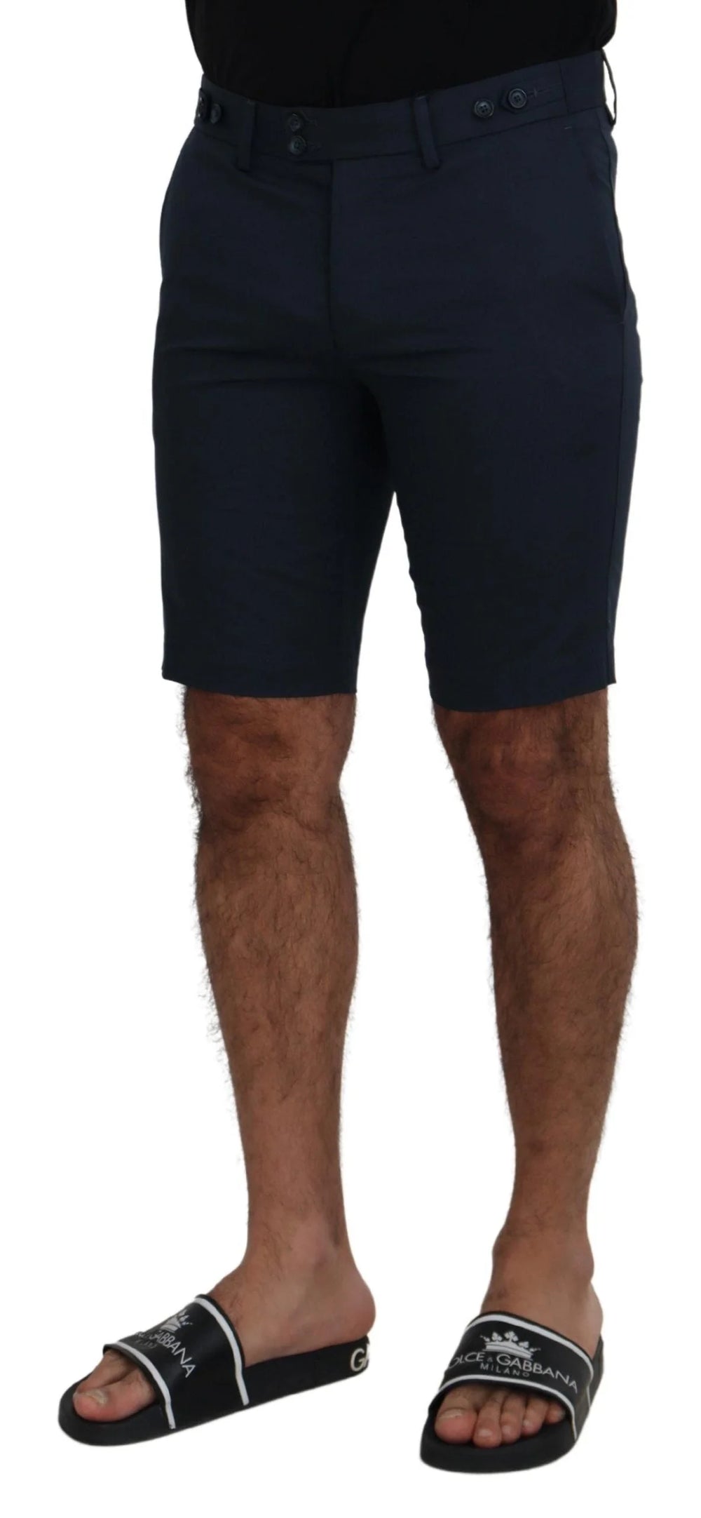 Dolce & Gabbana Blue Bermuda Low Waist Men Shorts - IT44 | XS - Bermudas