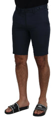 Dolce & Gabbana Blue Bermuda Low Waist Men Shorts - IT44 | XS - Bermudas